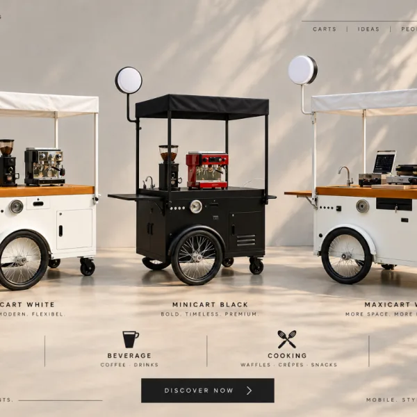 ☕ MARKETCARTS KAFFEEWAGEN ZU VERKAUFEN